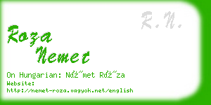 roza nemet business card